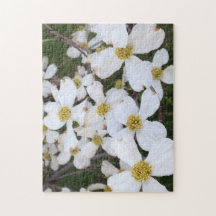 Flores de Mata Branca Quebra-cabeça de Fotografia