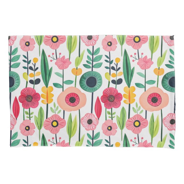 Flores de Mola de Aquarela Elegantes (Frente)