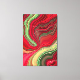 Flores de Natal Frequências Premium Canvas Enrolad
