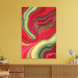 Flores de Natal Frequências Premium Canvas Enrolad