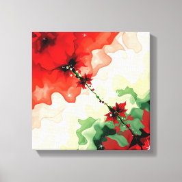 Flores de Natal Frequências Premium Canvas Envolvi