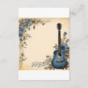 Flores de Notas de Música de Violão