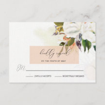 Flores de óleo pintadas manualmente RSVP de Casame