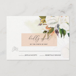 Flores de óleo pintadas manualmente RSVP de Casame