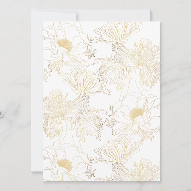 Flores de ouro anêmonas. (Frente)