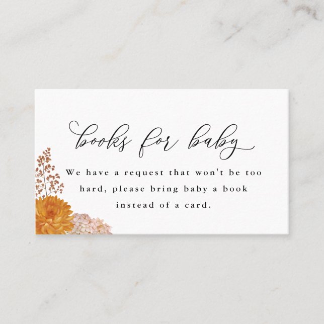 Flores de outono Tragam um cartão de gabinete de l (Frente)