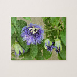 Flores de Paixão Roxo Jogo Quebra-cabeça