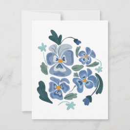 Flores de Pansy Azul Pansias Estéticas