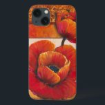 Flores de Papoila no Fundo de Tom e Laranja<br><div class="desc">Quase se pode sentir a textura das pétalas nestas flores de papoila pintadas por Tim O'Toole. Eles se misturam perfeitamente com o fundo bronzeado e laranja,  criando uma visão poética esplêndida. Comprar para sua casa ou dê como presente!</div>