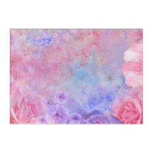 Flores de Pastel Lush em Cor-de-Rosa, Azul e Lavan