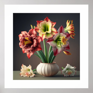 Flores de poster Amaryllis