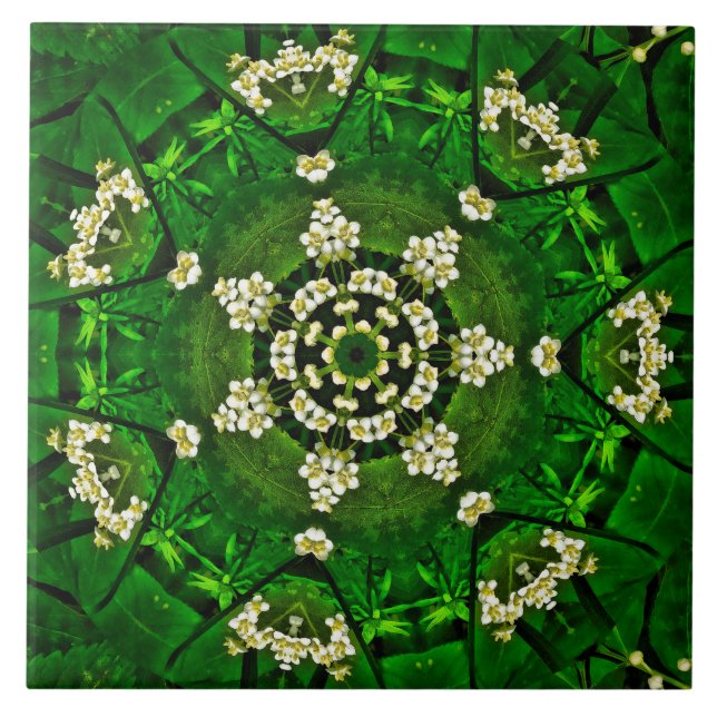 Flores de primavera Azulejo cerâmico (Frente)