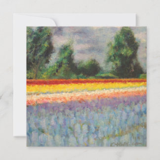 Flores de primavera Paisagem Triptych Pintura 1 de