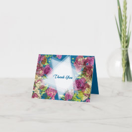 FLORES DE PRIMAVERA PINTADAS Bat Mitzvah Cartões d