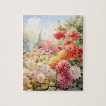 Flores De Queda Chrysanthemum Quebra-cabeça 110 Pc