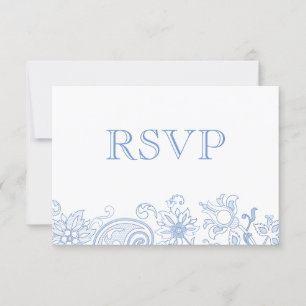 Flores de Renda de Qualquer Cor Doodle RSVP de Cas