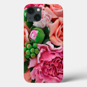 Flores de Rosa de chá cor-de-coral e rosa