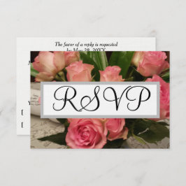 Flores de Rosa Rosa Suave Casamento Prata RSVP