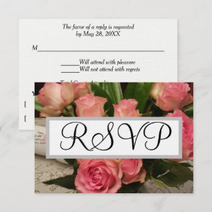 Flores de Rosa Rosa Suave Casamento Prata RSVP