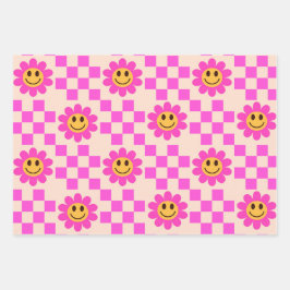 Flores de Sorriso Rosa Quente Verificadas com quad