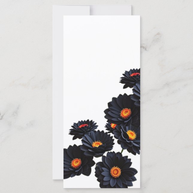 Flores de veludo pretas (Frente)