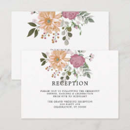 Flores de Verão em branco| Recepção de casamento