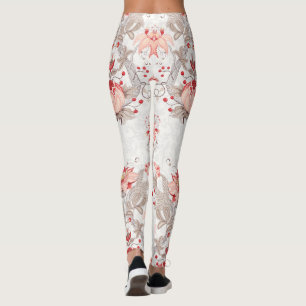 Flores de videira sem soldadura Leggings
