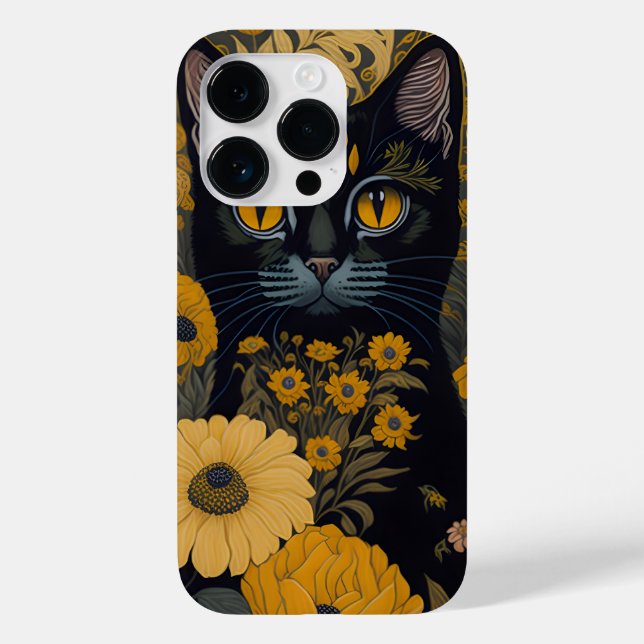 Flores de Vintagem Amarelo-Gato Preto (Verso)