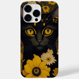 Flores de Vintagem Amarelo-Gato Preto