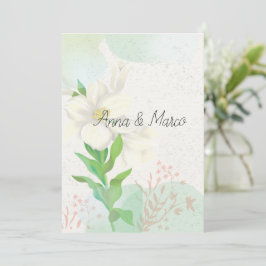 Flores delicadas de convite para casamentos