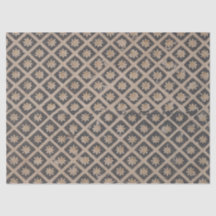 Flores dentro de quadrados de papel de dissociação