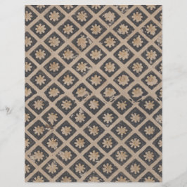 Flores dentro de quadrados de papel de dissociação