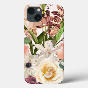 Flores desenhadas à mão.