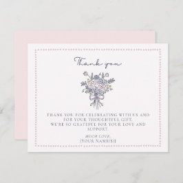 Flores desenhadas à mão, Cartões de agradecimentos