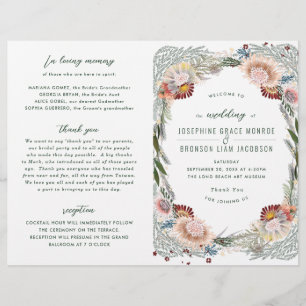Flores Desenhadas - Programa Único de Casamento Bo