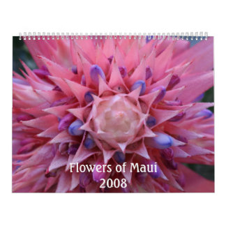 Flores do calendário de Maui 2008