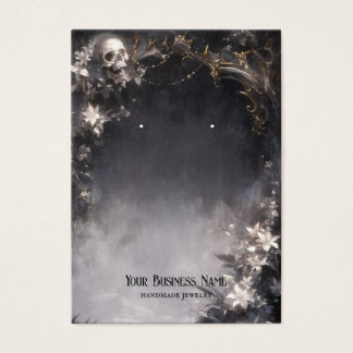 Flores do crânio do Halloween Ouvindo placa de exi