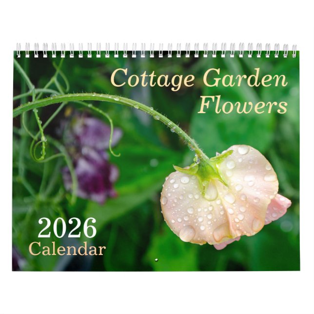Flores do Jardim de Algodão - Calendário 2026 (Capa)