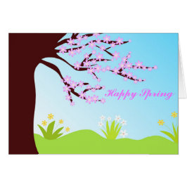 Flores do primavera - cartão