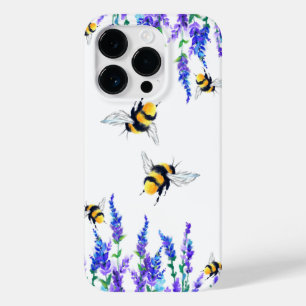Flores e abelhas capas de iphone