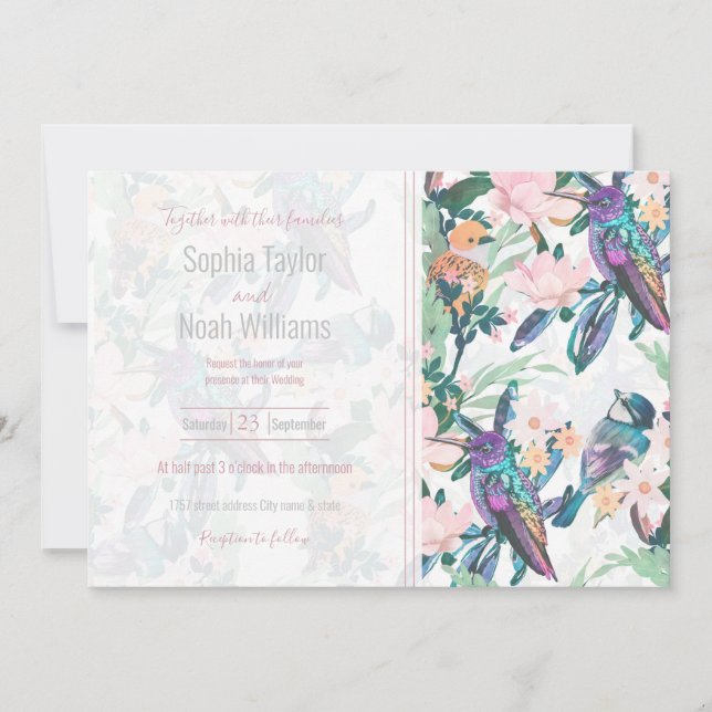 Flores e Aves do Jardim Botânico Branco (Frente)