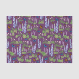 Flores e borboletas desacoplam papel de tecidos tr