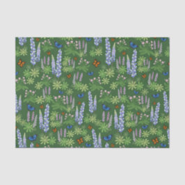 Flores e borboletas desacoplam papel de tecidos tr