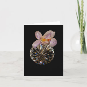 Flores e cartões cristalinos