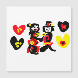 Flores e dia dos namorados preto e vermelho