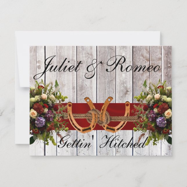 Flores e ferraduras, Casamento de Fita Vermelha (Frente)