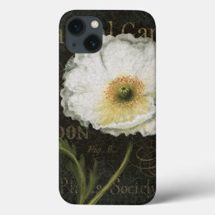 Flores e folhas brancas