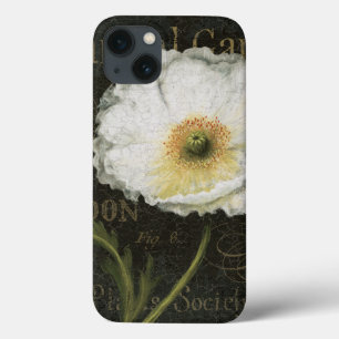 Flores e folhas brancas