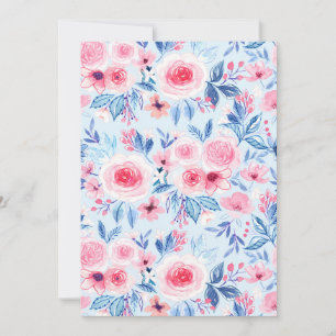 Flores e folhas de aquarela 2