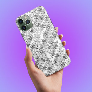 Flores e listras com monograma, gabinete iPho